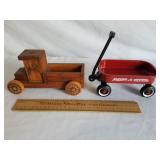 Wooden Heinz Truck & Mini Wagon