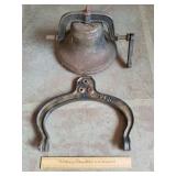 Cast Iron Bell 10 & 1/2" W