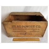 Atlas Powder Wooden Box 17 & 1/2" L