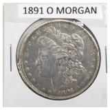 1891 O Morgan Silver Dollar
