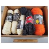 Box of Assorted Yarn