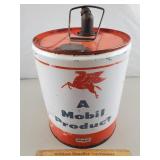5 Gallon Mobil Oil Can