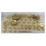 Amber Patrician/Spoke Depression Glass