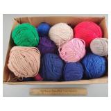 Box of Assorted Yarn