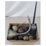 Vintage Oil Cans, Spouts & Funnel
