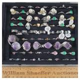 69ct Assorted Rings w/ Case
