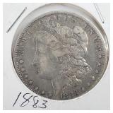1883 O Morgan Silver Dollar