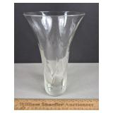 Rosenthol Glass Flower Vase 8 & 1/2' H