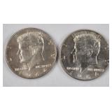 2ct 1964 Kennedy Silver Half Dollars