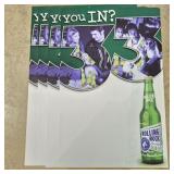 4ct 2002 Rolling Rock Beer 33 Posters 22 x 34'