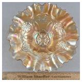 Dugan Carnival Glass Bowl 9 & 1/4' W