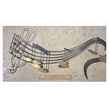 Metal Music Notes Wall Art 40 & 1/4' L