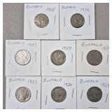 8ct Buffalo Nickels