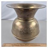Union Pacific RR Brass Spittoon 9 & 3/4' H