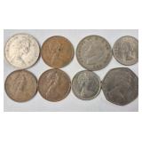 8ct Coins Pence, Shillings