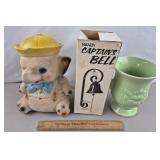 Vintage Elephant Bank, Captains Bell, McCoy