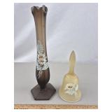 Westmoreland Glass Vase & Bell