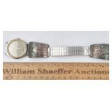 Seiko Wrist Watch w/ Silver & Turquoise Accents