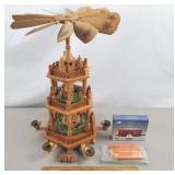 3 Tier Wooden Christmas Pyramid 17 & 3/4' H