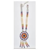 Osage Native American Beaded Necklace