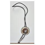 Western Bolo Tie w/ Silver
