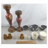 Candle Holders & Longaberger Pottery