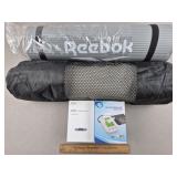 Yoga Mats, Blood Pressure Monitor, EKG Tracker