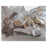 70ct Assorted Early Wheat Pennies