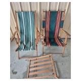 Vintage Wooden Outdoor Chairs