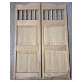 Spindle Top Wooden Saloon Doors