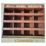 Vintage Snap On Wheel Weights Rack 20 & 1/2' H