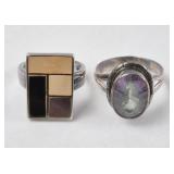 2ct Sterling Silver Rings