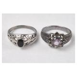 2ct Sterling Silver Rings