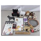 Dog Decor Lot - Bank Chipped & Cracked