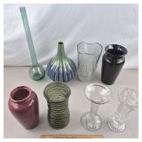 Assorted Vases Up to 19 & 1/4' H