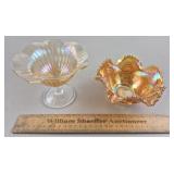 Imperial Carnival Glass Dishes Up to 4' H