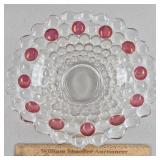 Old Westmoreland Thousand Eyes Glass Bowl 12' W