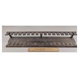 Vintage Wooden Tobacco Pipe Stand Dispay 30' W