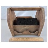 Shoe Shine Box w/2 Brushes