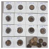 28th Early Wheat Pennies Some w/ Mint Marks