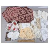 Assorted Vintage Linens - Some Doilies