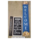 4ct Decorative Signs - 1 Damaged