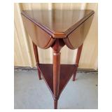 Drop Leaf Wooden Side Table 25 & 1/2' H