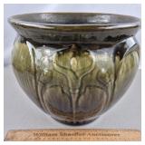 McCoy Pottery Planter - Cracked 9 & 3/4' H