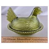 Indiana Glass Hen on Nest 5 & 1/4' H