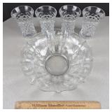 Fostoria American Ice Tea Glass & Navarre Bowl
