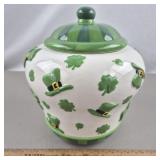 Cheryl & Co St Patrick's Day Cookie Jar 9' H
