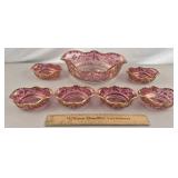 US Glass Company Delaware Berry Bowl Set