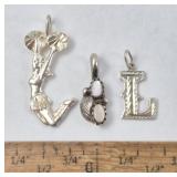 3ct Sterling Silver Pendants