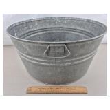 Galvanized Metal Wash Tub 22' W